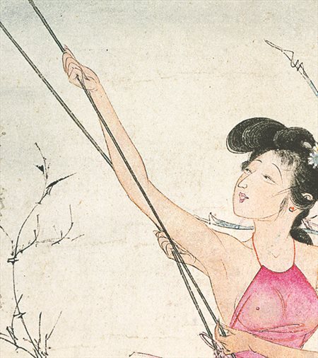晋宁县-胡也佛的仕女画和最知名的金瓶梅秘戏图